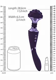 Вібромасажер Vive Shiatsu Bendable Massager Wand 28.6 см (фіолетовий) - мініатюра 12