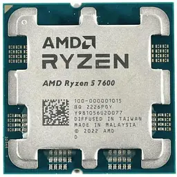 Процесор AMD Ryzen 5 7600 (100-000001015) (Socket AM5, 12T, 5.1 ГГц, Tray) - мініатюра 1