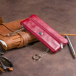 Жіночий шкіряний гаманець-ключниця ST Leather 15,5х7х0,5 см acs0015806 - мініатюра 6