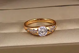 Кільце Xuping Jewelry сар'ян р 21 золотисте - мініатюра 2