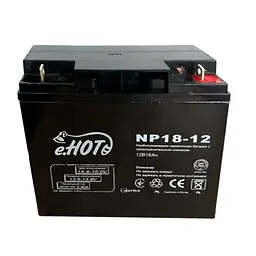 Акумуляторна батарея Enot 12V 18Ah 181 х 76 х 167 мм