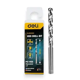 Свердло Hss D3 мм Deli EDL16030G