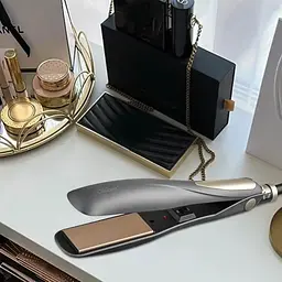 Керамічний випрямляч для волосся Maestro MR-250 зі швидким нагріванням до 200°C 35Вт Сірий/Золото - мініатюра 3