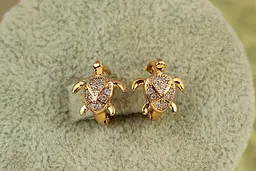 Сережки дитячі Xuping Jewelry Черепашка золотисті