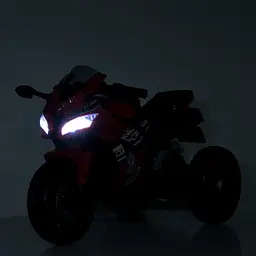 Дитячий електричний мотоцикл Bambi Racer 12V одномісний до 30 кг Червоний (DE-169-E-1059) - мініатюра 8
