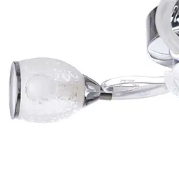 Люстра Brille стельова з підсвічуванням LED E14 40W CH (LK-510S/3) - мініатюра 3