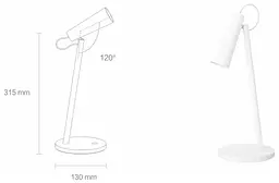 Настільна лампа Xiaomijia Rechargeable Table Lamp MJTD04YL BHR5258CN White - мініатюра 4
