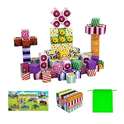 Магнітний конструктор Minecraft 100 шт по грі Майнкрафт Цукеркове місто Mk001053