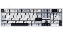 Клавіатура Aula F108 Pro Wireless Gasket Keyboard Reaper Switch 2.4G/BT EN/UA White (6978080501318) - мініатюра 3
