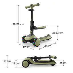 Самокат Kinderkraft Halley 2 Grassland Green (KRHALL02GRE0000) - мініатюра 7