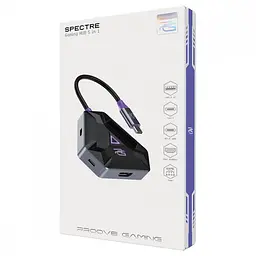 Type-C-Хаб Proove Gaming Spectre (2*USB3.0 + Type-C + PD100W + HDMI) - мініатюра 2