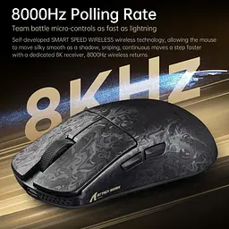 Бездротова миша ATTACK SHARK R11 ULTRA 42000 DPI, PAW3950 MAX, Carbon Fiber, 8K,Чорна - мініатюра 6