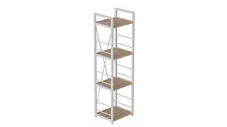 Етажерка 4/34 Серії Коннект 120x34x28 білий ДСП Дуб Сан-Марино 16мм FRD-104278 - мініатюра 6