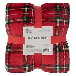 Плед Ardesto Christmas Flannel 160х200 см 100% поліестер клітинка червоний pbe0050493 - мініатюра 2