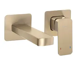 Змішувач для умивальника Rea Arlo + BOX прихованого монтажу brushed gold REA-B5611