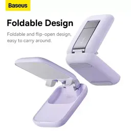 Підставка для ґаджетів Baseus Seashell Series Folding Phone B10551500511-00 Purple - мініатюра 2