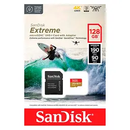 Карта пам'яті SanDisk 128GB microSD class 10 UHS-I Extreme For Action Cams and Dro (SDSQXAA-128G-GN6AA) - мініатюра 5