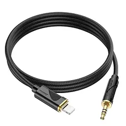 Аудiокабель HOCO UPA30 Friend digital audio conversion cable iP чорний - мініатюра 3
