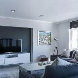 Вбудований світильник Videx LED Back круглий 20W 5000K Black (VL-DLBR-205B) - мініатюра 4