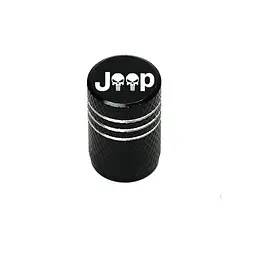 Ковпак вентиля колеса Jeep Чорний 1 шт Метал