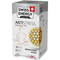 Магній та вітамін В6 Swiss Energy Antistress Magnesium+B6 Анти-стрес 30 капсул - мініатюра 2