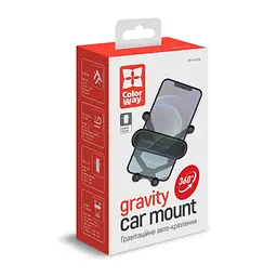 Універсальний автотримач ColorWay Gravity Sensor Holder Black (CW-CHG11-BK) - мініатюра 11