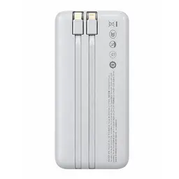 Зовнішній акумулятор Baseus Lipow 20000mAh 22.5W із 2 вбудованими кабелями USB-C + iPhone (PPJP312) - мініатюра 2