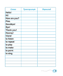 English Vocabulary. Словник з англійської мови з ілюстраціями. 1 клас - мініатюра 5
