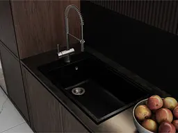 Кухонна мийка Miraggio Lagoon 760 black 0002248, Чорний - мініатюра 4