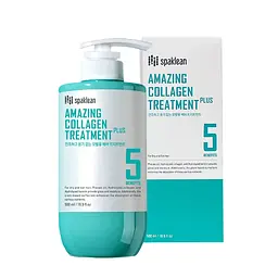 Бальзам для глибокого відновлення та зволоження волосся з колагеном Amazing Collagen Treatment Plus Spaklean 500 мл - мініатюра 2