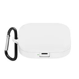 Силіконовий чохол для навушників Xiaomi Redmi Buds 5, Hang Case, білий, ультратонкий захисний кейс товщиною 2 мм, захист від подряпин, пилу та ударів, компактний, з карабіном для кріплення, ArmorStandart (ARM79951)