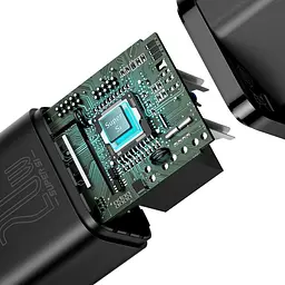 Зарядний пристрій Baseus Super Si 20 W 1 порт Type-C (CCSUP-B01) блок адаптер чорний - мініатюра 4