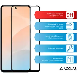 Скло захисне ACCLAB Full Glue Infinix Hot 50 4G Black (1283126606861) - мініатюра 3