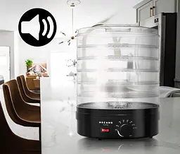 Сушарка дегідрататор Mozano Food Dehydrator 500 W Czarna - мініатюра 3