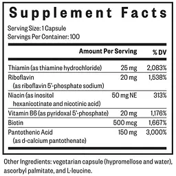 B-комплекс без фолієвої кислоти та B12 Seeking Health B-Minus 100 вегетаріанських капсул - мініатюра 3