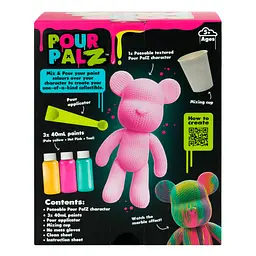 Набір для творчості ToyMonster Pour Palz Флюїд Арт Ведмедик Небесна блакить S4 В'язані дива (FC-G0004B) - мініатюра 5