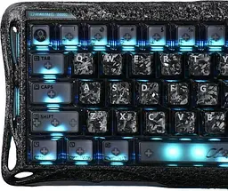 Клавіатура GravaStar Mercury V60 Pro 60 keys UFO Magnetic Gaming 8K USB-A RGB Crystal Rose (GSV60PRO_CF_BLK) - мініатюра 6