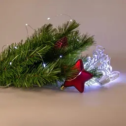 Гірлянда Chomik Штора" 150 LED холодний білий, 3x1,5 м, USB, з пультом, IP20, від мережі (5900779898493) - мініатюра 3