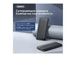 Зовнішній акумулятор (Power Bank) Remax RPP-212 Tinyl 10000mAh Black - мініатюра 2