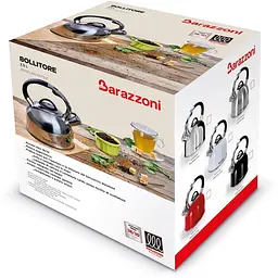  Чайник зі свистком Barazzoni 2.5 л чорний (802082003) - мініатюра 2
