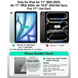 Чохол ESR Rebound Magnetic Case Grey для iPad Air 11" M2 | M3 (2024 | 2025) | Air 10.9" 4 | 5 M1 (2020 | 2022) (3C02200400304) - мініатюра 9