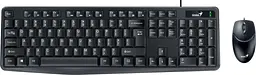 Комплект (клавіатура + миша) Genius KM-170 USB Black Ukr (31330006409)