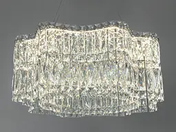 Підвісна LED-люстра Diasha 576/600HR, кришталь, пульт, 85 W, 58 см, 0-16m2 - мініатюра 3