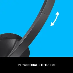 Комп'ютерна гарнітура Logitech H340 USB Graphite (981-000475) - мініатюра 6