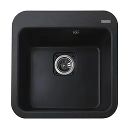 Гранітна мийка Globus Lux BARBORA графiт 510х510мм-А0001 - мініатюра 2
