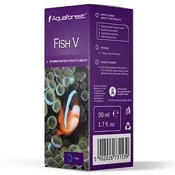 Мультивітамінна добавка для декоративних риб Aquaforest Fish V 50мл - морських і прісноводних - мініатюра 1