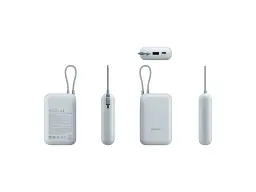 Зовнішній акумулятор (павербанк) Xiaomi 10000mAh 22.5W (Integrated Cable) (BHR9073GL) блакитний - мініатюра 9