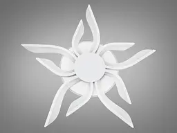 Стельовий світильник LED Diasha 2482/5+5WH, 82W, 3200K-6500K, білий метал, сучасний стиль, з пультом управління - мініатюра 4