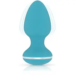 Анальна вібропробка Cala Azul Blanca Vibrating anal plug - мініатюра 2