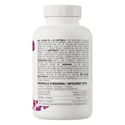 Вітаміни OstroVit Vitamin D3+K2, 90 капсул - мініатюра 2